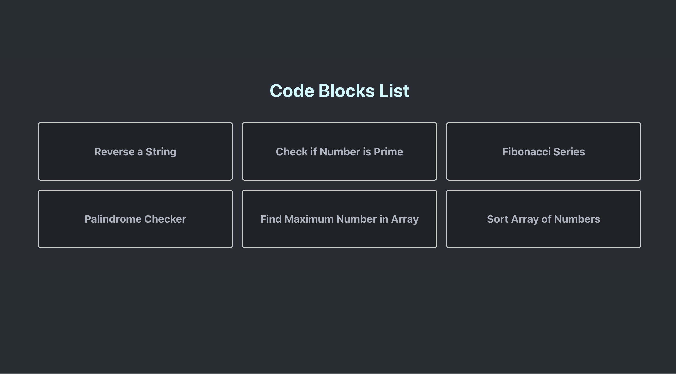 CodeBlocks