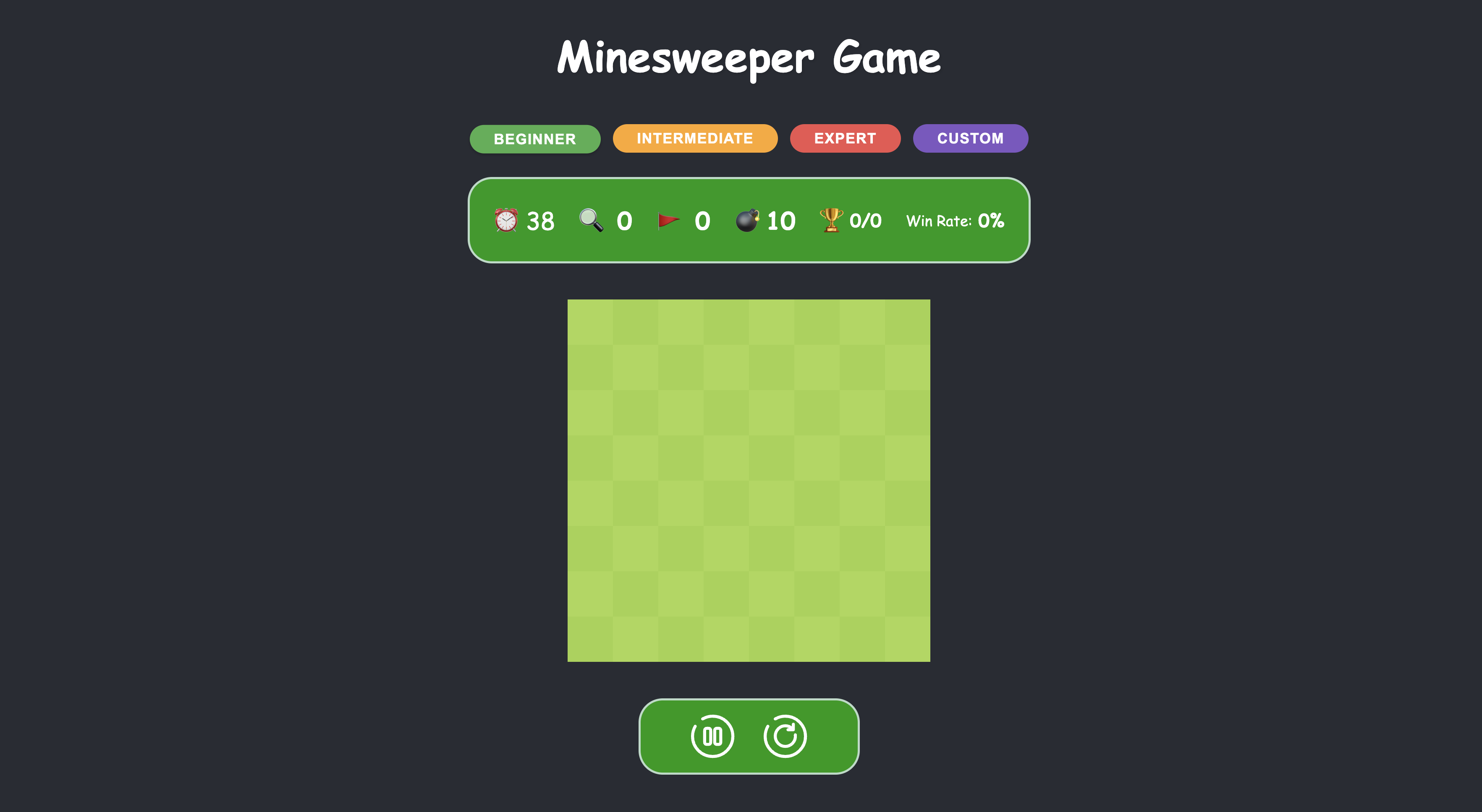 Mine Sweeper Game